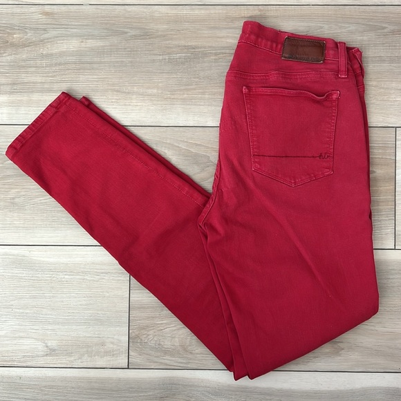 [Henry & Belle] Super Skinny Ankle Jean in Red - Picture 3 of 7